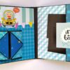 Handmade Baby Boy Scrapbook Album image