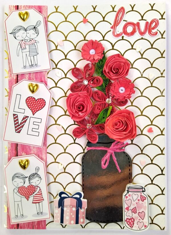 Handmade Valentine Love Card - VAL21A image
