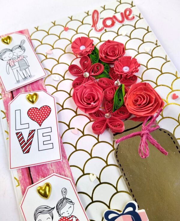 Handmade Valentine Love Card - VAL21A image