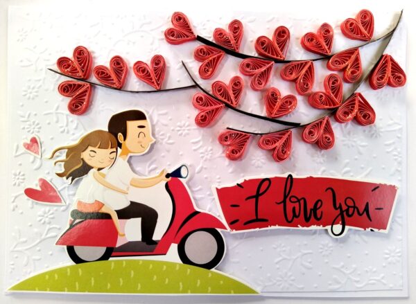 Handmade Valentine Love Card - VAL21D image