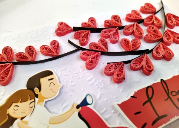 Handmade Valentine Love Card - VAL21D image