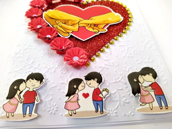 Handmade Valentine Love Card - VAL21F image