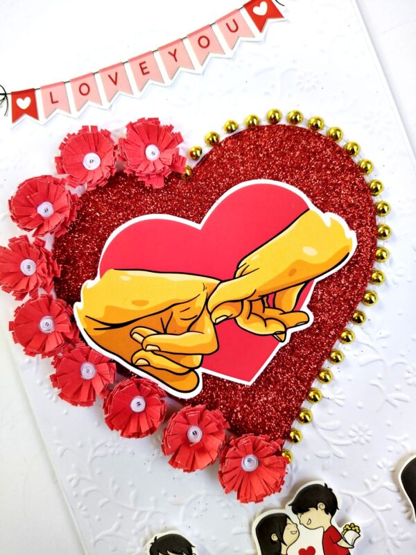 Handmade Valentine Love Card - VAL21F image