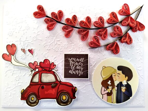Handmade Valentine Love Card - VAL21G image
