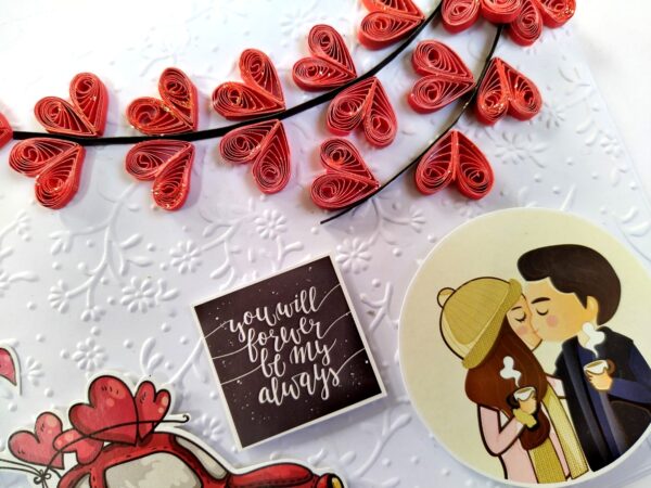 Handmade Valentine Love Card - VAL21G image
