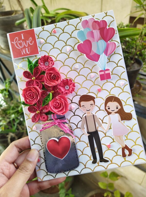Handmade Valentine Love Card - VAL21H image
