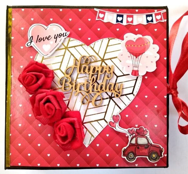 Love & Birthday Handmade Scrapbook image
