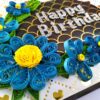 Sparkling Blue theme Birthday Scrapbook image