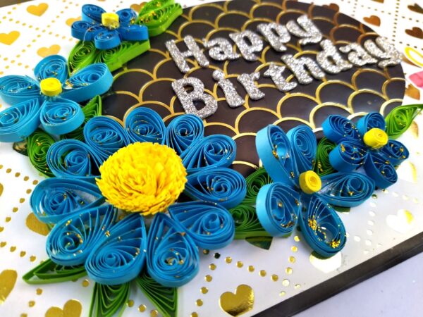 Sparkling Blue theme Birthday Scrapbook image
