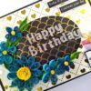 Sparkling Blue theme Birthday Scrapbook image