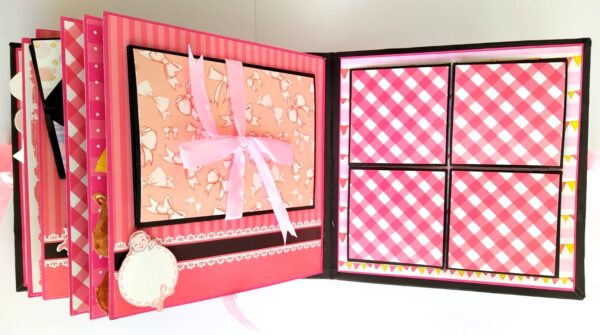 Sparkling Baby Girl Handmade Scrapbook Album image