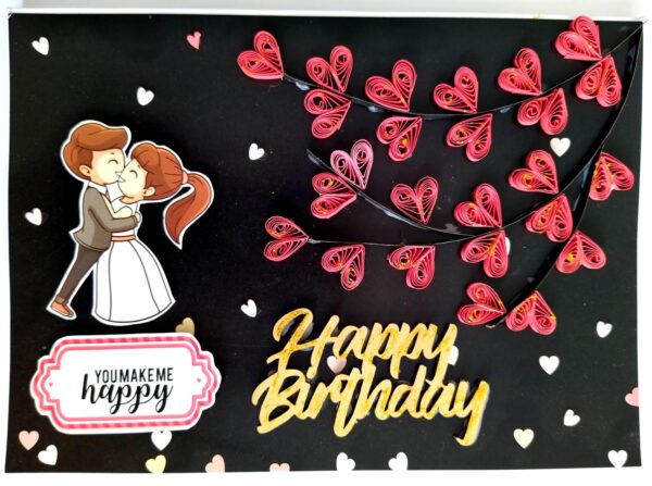 Tree of Hearts Birthday Greeting card image