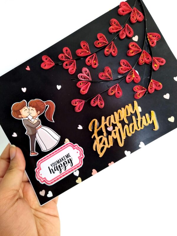 Tree of Hearts Birthday Greeting card image
