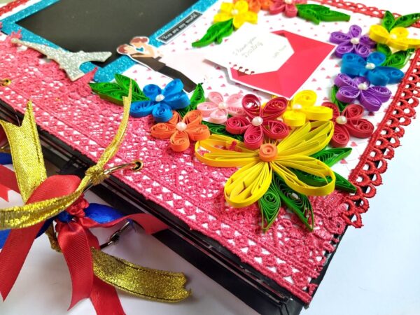 Too Much Love Handmade Quilled Scrapbook image