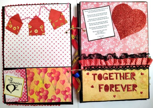 Too Much Love Handmade Quilled Scrapbook image