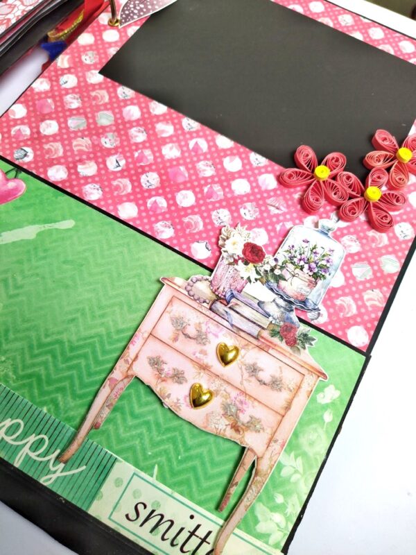 Too Much Love Handmade Quilled Scrapbook image