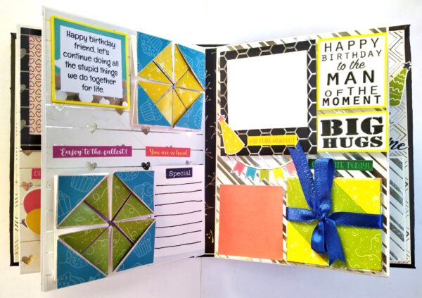 Happy Birthday Man Handmade Scrapbook image