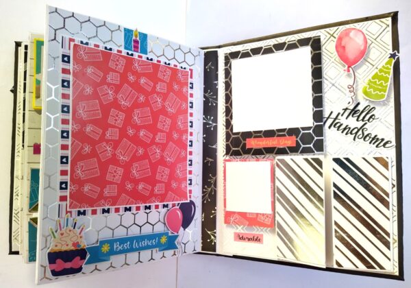 Happy Birthday Man Handmade Scrapbook image