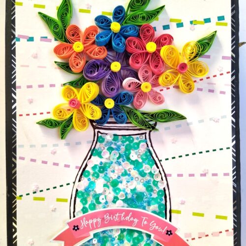 Sparkling Birthday Quilled Scrapbook image