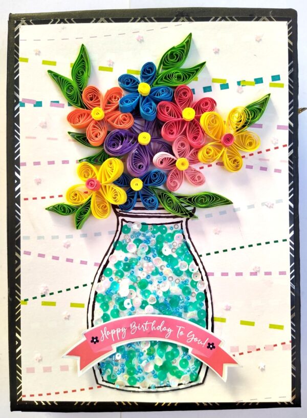 Sparkling Birthday Quilled Scrapbook image
