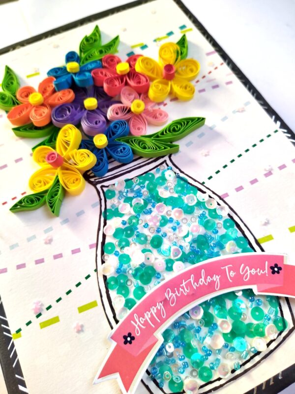 Sparkling Birthday Quilled Scrapbook image