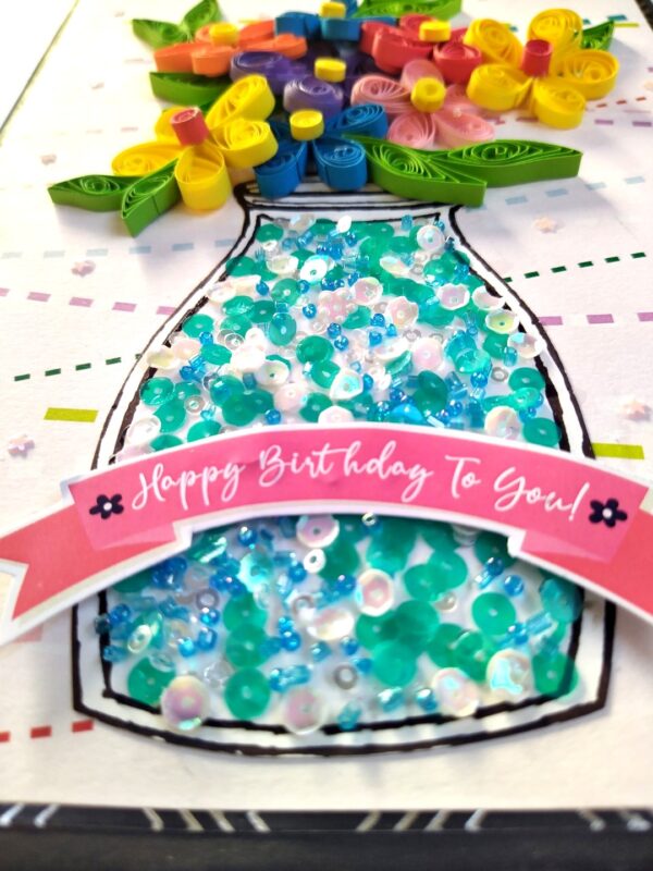 Sparkling Birthday Quilled Scrapbook image