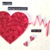 Quilled Heartbeat of Love Card