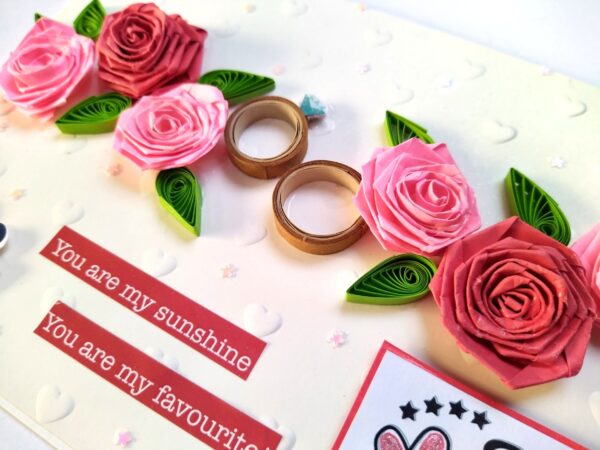 Anniversary Quilled Greeting card
