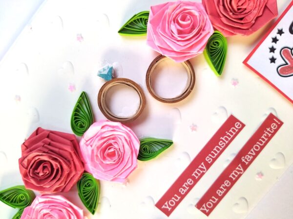 Anniversary Quilled Greeting card