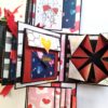 Mini Scrapbook In Explosion Box - Love Theme