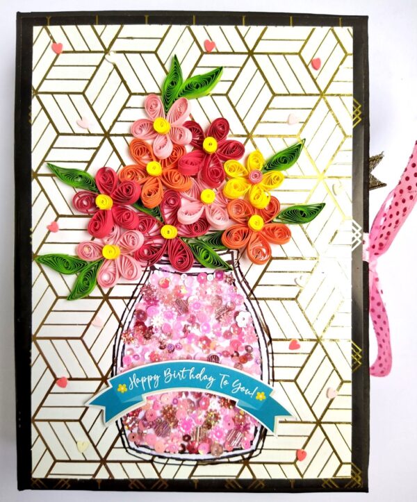 IMG_20210711_181820 Sparkling Birthday Quilled Scrapbook.