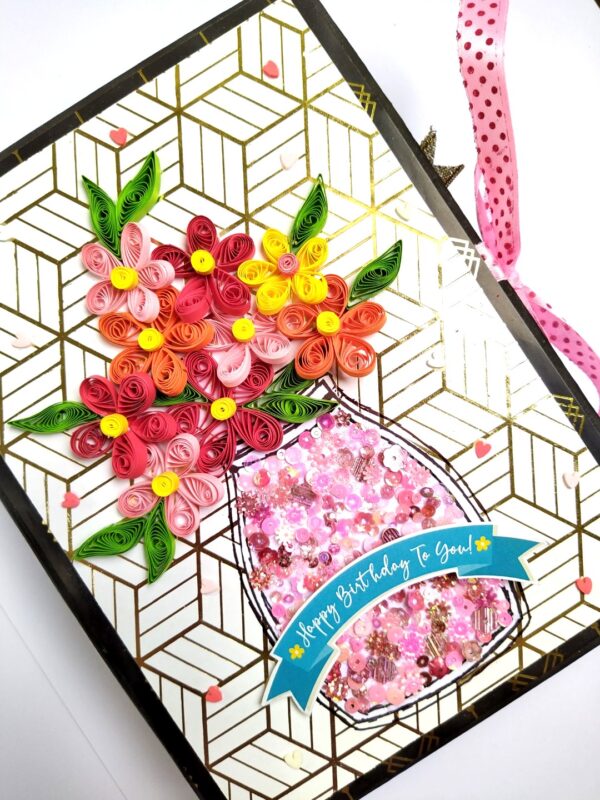 IMG_20210711_181838 Sparkling Birthday Quilled Scrapbook.