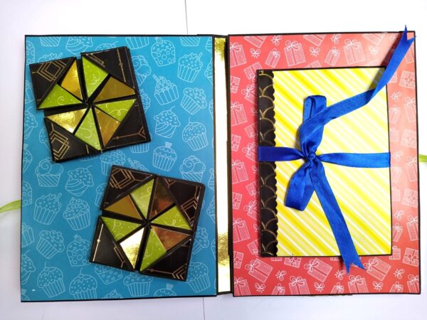 Love and Birthday Male themed 3 fold Mini Scrapbook