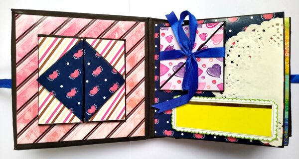 Quilled Male Theme Handmade Scrapbook