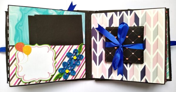 Quilled Male Theme Handmade Scrapbook