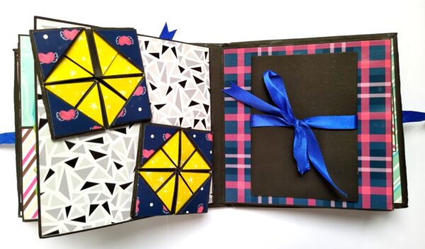 Quilled Male Theme Handmade Scrapbook