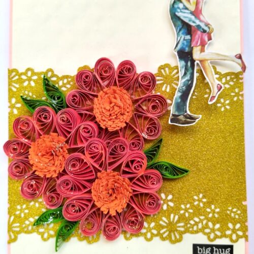 Quilled Flowers Love and Birthday Card