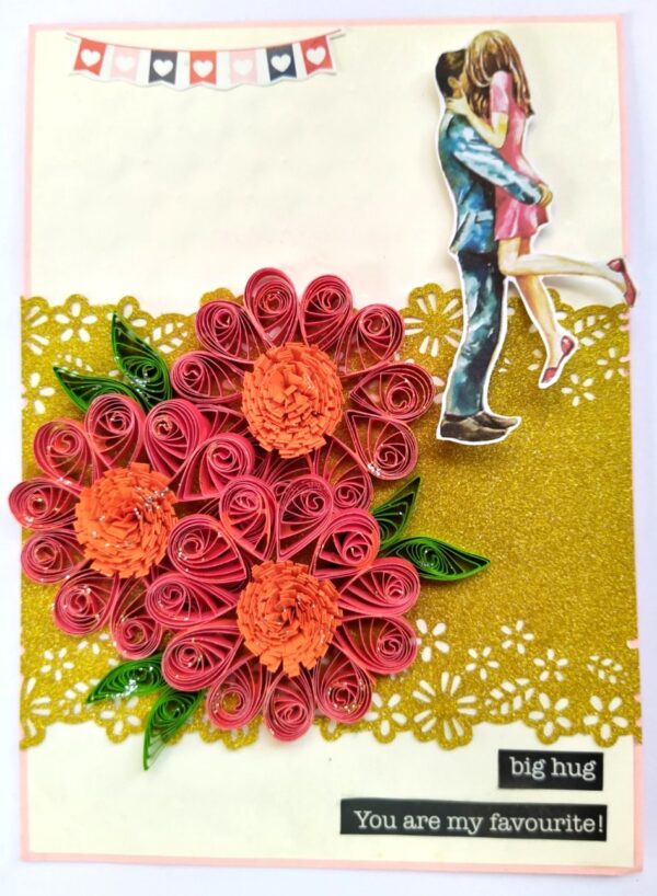 Quilled Flowers Love and Birthday Card