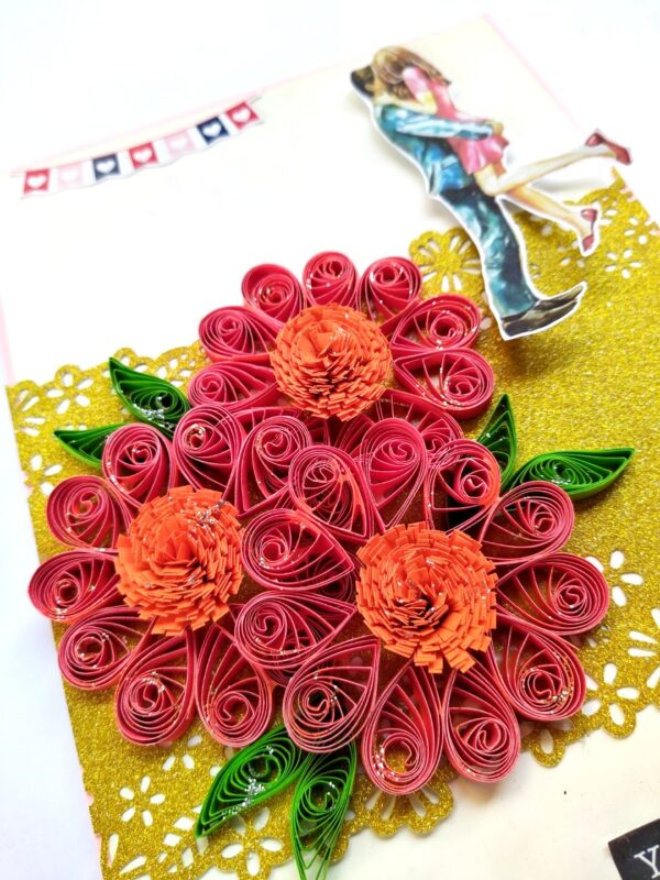 Quilled Flowers Love and Birthday Card