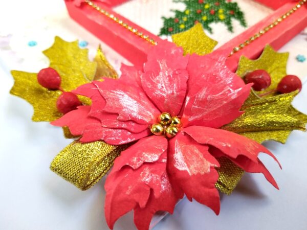 Embroidery Christmas tree card - NY26