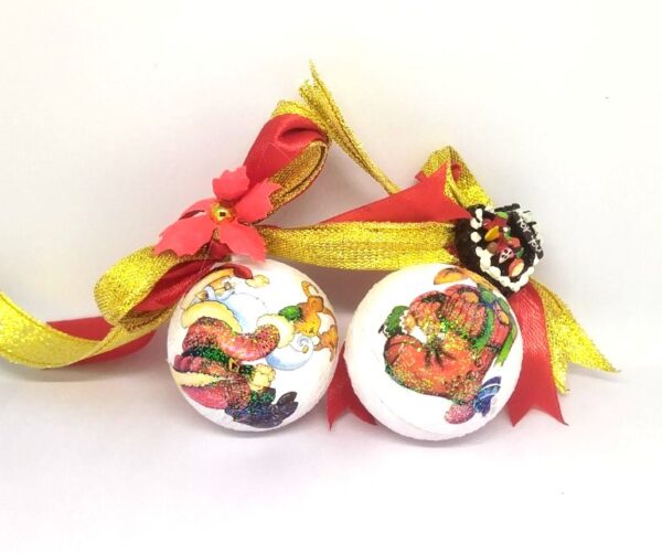 Christmas Ornaments - Pack Of 5 Balls