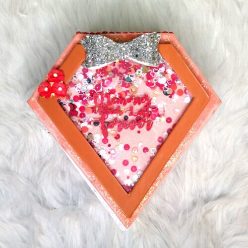 Sparkling Diamond shaped love Scrapbook album