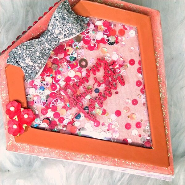 Sparkling Diamond shaped love Scrapbook album