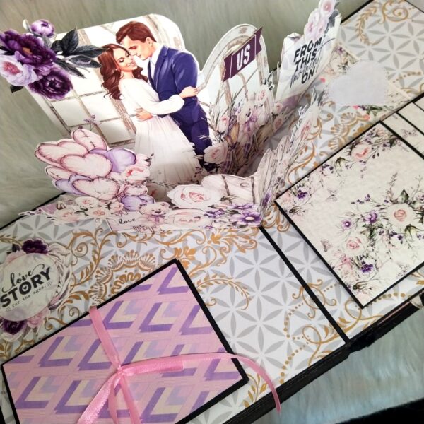3D Love Pop up scrapbook album