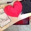 Pop up heart card in a box with 50 reasons of love