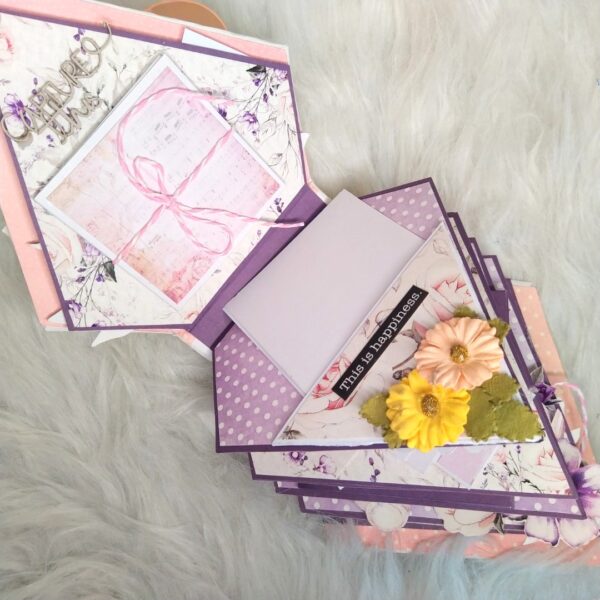 Diamond shaped Lights memories scrapbook