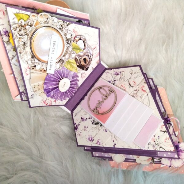 Diamond shaped Lights memories scrapbook