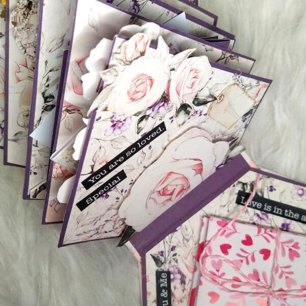 Diamond shaped Lights memories scrapbook