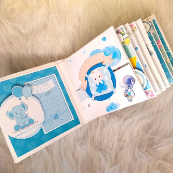 Baby boy 1 year journey Mini Scrapbook
