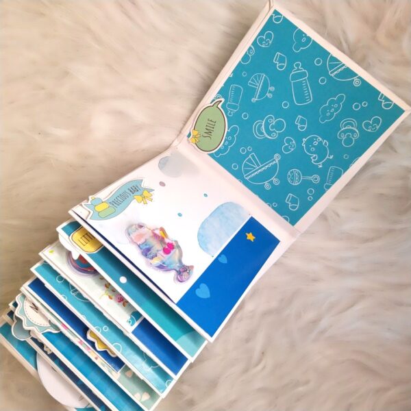 Baby boy 1 year journey Mini Scrapbook